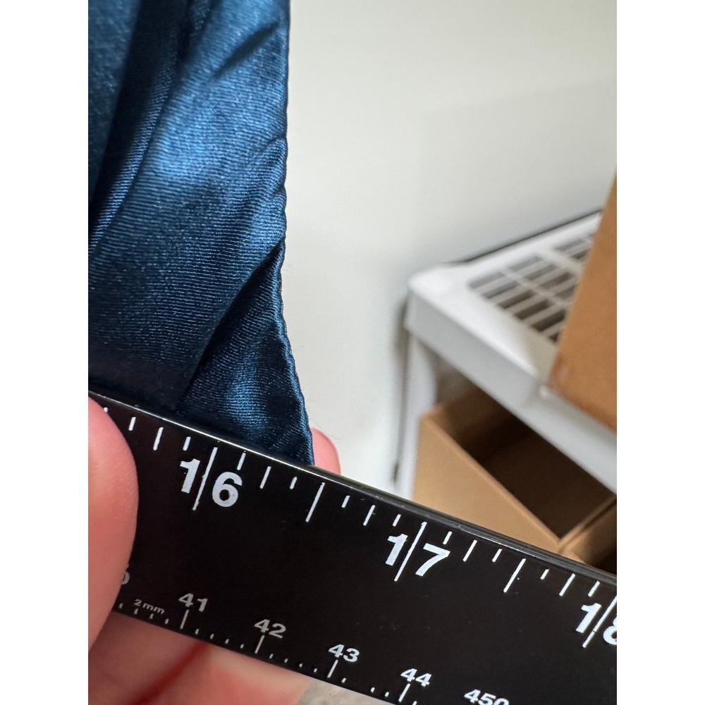 The Limited Dress Womens 4 Teal Blue Silk Empire Waist Smocked Mini Party Y2K - Picture 6 of 9